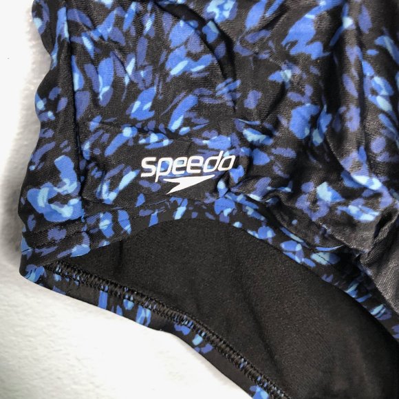 Speedo Blue One Piece Swimsuit 10 Lightly Padded - Picture 2 of 5
